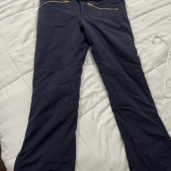 Bogner Fraenzi Insulated Women’s Ski Pants with Gold Belt - Picture 6 of 12